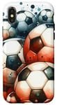 iPhone X/XS Funny Cool Soccer Balls Pattern Football Soccer Design Case