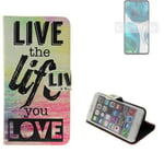 360° wallet case protective cover for Motorola Moto G52 Design love