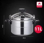 7/11L Aluminium Pressure Cooker Quick with Lid Latch Indicator Explosion-Proof