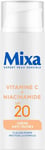 Mixa - Crème Anti-Taches SPF 20 à la Vitamine C et Niacinamide - Teints Ternes et Irréguliers - Éclaircissant Uniformisant - Texture Légère et Rafraîchissante - Flacon-Pompe Antioxydant - 50 ml