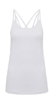 Tri Dri Women's Tridri® "Lazer Cut" Spaghetti Strap Vest - White - Xs