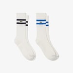 Lacoste Chaussettes coton côtelé Taille 35/38 Blanc