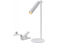 Lampa Biurkowa V-Tac Lampa Biurkowa V-Tac 4W1 37Cm Kinkiet Klips Latarka 3W Led Biała Vt-7413 4000K 300Lm