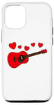 Coque pour iPhone 12/12 Pro Guitare Saint Valentin, Musicien Guitariste Acoustique