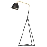 Lean Golvlampa | Färg: Svart - RAL 9005 | Ljuskälla: 1 st - E27 7.5W LED 2700K 806lm