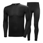 Helly Hansen Men's Hh Comfort Light Set Baselayer Shirt Plus Tights pack Of 2 , Carryover, S UK