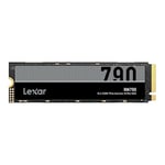 Lexar NM790 SSD interne 4To, M.2 2280 PCIe Gen4x4 NVMe 1.4 SSD, Jusqu'à 7400 Mo/s en lecture, 6500 Mo/s en écriture, pour PS5, les Passionnés de PC et les Joueurs (LNM790X004T-RNNNG)