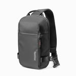 tomtoc Compact EDC Sling Bag, Sac à Bandoulière Minimaliste Crossbody pour Nintendo Switch OLED, 2024 11" iPad Pro M4, 11" iPad Air M2, Sac à Dos Léger Résistant à l'eau pour un Usage Quotidien, Noir