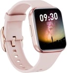 Montre Connectée Femme,Montre Tension Arterielle,Smartwatch 1.7"" Touchs Écran,Montre Intelligente Fréquence Cardiaque,Android Montre Connectée Compatible Iphone,Rose.[P895]