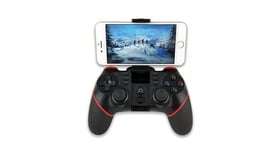 Contrôleur de jeu bluetooth gamepad joypad direct play pubg ios / android universal - noir