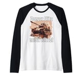 German King Tiger tank WW2 tank fighting car soldiers Raglan Baseball Tee