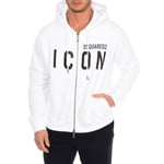 Dsquared2 Mens zip-up hoodie S79HG0002-S25042 - White - Size X-Large