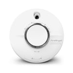 FireAngel Combination Smoke and Carbon Monoxide Alarm for Home - SCB10-R, 10 Year Life, Dual Carbon Monoxide Detector and Smoke Alarm with Test and Hush Button - Combined CO and Fire Alarm - White