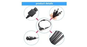 CCTV DC Power Splitter Cable For Camera 12V 2.1mm Female to 4 Way Male UK