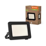 LEDVANCE Projecteur LED de classe d'efficacité énergétique A, boîtier en aluminium noir, 5W, 870lm, pour applications extérieures, design compact, léger, facile à installer