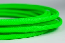 10 meter Shakmods Round 4 mm High Density UV Green Braided Expandable Sleeving