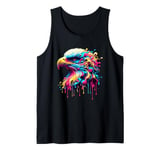 Dripping Paint Art Bald Eagle Bald Eagles Tank Top