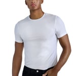 Bread and Boxers Crew-Neck Tencel T-Shirt Vit tencel Small Herr