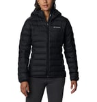 Columbia Women's Lake 22 Down Hooded Jacket, Hooded Puffer Down Jacket, Black, Size XS