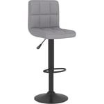 Vidaxl - Tabouret de bar Gris clair Tissu Light grey