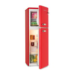 Upright Freezer Fridge Freestanding 136L Drinks Cooler Kitchen Vegetable Box Red