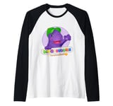 Cute Dinosaur Ty Bobb the T-Rex Dino-Buddies Dino-Stars Raglan Baseball Tee