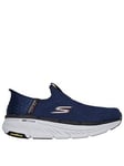 Skechers Air-cooled Mf Goodyear Rubber Heel Pillow Machine Washable Max Cushioning Natural Rocker Technology Slip-ins Ultra Go, Navy, Size 6, Men