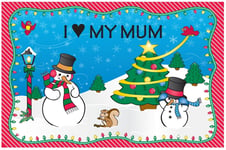 Christmas Placemat - I Love My Mum