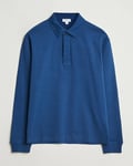 Sunspel Heavy Weight Polo Shirt Naval Blue