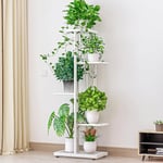 Zstar Présentoir à fleurs à 5 étages de 108 cm de haut - En métal - Pour l'intérieur et l'extérieur - Support de pot de fleurs à plusieurs étages - Étagère d'angle - Pour salon, jardin, balcon,