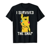 Marvel Thanos Gauntlet I Survived The Snap T-Shirt