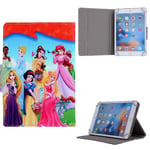 Cartoon Disney Hero Princesses Tablet Kids Case for Huawei MediaPad T3, T5, M5 lite 10 inch (Huawei MatePad 10.4 inch 2020, Colorful Princesses In Garden)