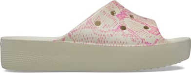 Crocs Femme Toboggan Plateforme Classique Sandale Glissante, Os Multi, 39 EU