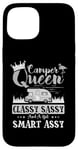 Coque pour iPhone 15 Camping-car Queen Classy Sassy Smart Assy Fun Camping