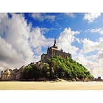 Wee Blue Coo Mont Saint Michel France Normandy Wall Art Print Mur Décor 30 x 41 cm