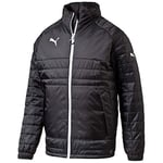 PUMA Stadium Jacket Blouson Homme, Noir/Blanc, L