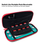 Protecteur D'écran De Sac Portable 9 En 1, Câble De Chargement Adapté À Une Excellente Poignée, Abrasion Douce Et Sale Pour Nintendo Switch Lite