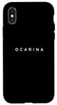 iPhone X/XS Ocarina Players / Ocarina Beginner / Ocarinists Modern Font Case