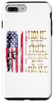 Coque pour iPhone 7 Plus/8 Plus T-shirt design Home Of The Free Because Of The Brave