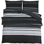 Vidaxl - Ensemble de housse de couette noir et blanc 240x220 cm Coton