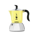 Bialetti Moka Fiammetta Induction 2 Tasses Jaune Cafetière Adapte La Induction