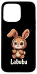 iPhone 15 Pro Max Labubu Cute Brown Bunny Monster Case