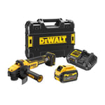 Dewalt DCG409VST1-QW Vinkelsliper med batteri og lader