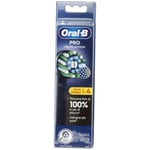 Oral-B Têtes de rechange Pro Cross Action Black, 4 têtes