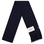 Barbour Plain Navy Lambswool Scarf