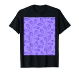 Climbing Vine Leaves In Purple On Lilac T-Shirt