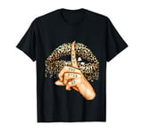 Shut the F up Leopard Print Lips T-Shirt