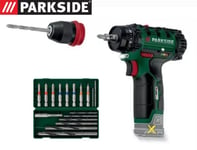 Parkside 12V Cordless 2in1 Drill & Driver Set - Without Battery & Charger