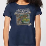 Scooby Doo Mystery Machine Psychedelic Women's T-Shirt - Navy - XL