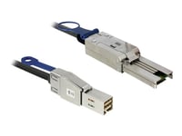 Delock - Sas Ekstern Kabel - Sas 6Gbit/S - 26-Pin 4X Shielded Mini Multilane Sas (Sff-8088) (Hann) Til 36-Pins 4X Skjermet Mini Multilane (Hann) - 2 M